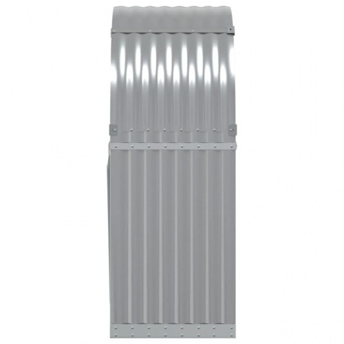 Brændestativ 80x45x120 cm galvaniseret stål lysegrå