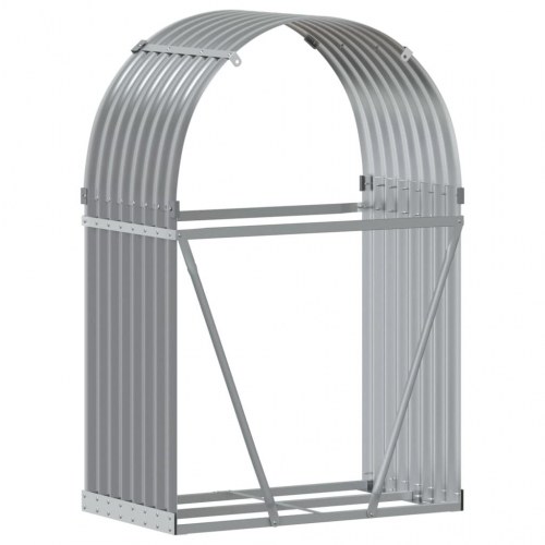 Brændestativ 80x45x120 cm galvaniseret stål lysegrå