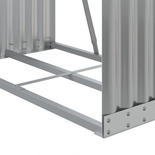 Brændestativ 80x45x120 cm galvaniseret stål lysegrå