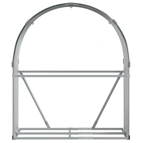 Brændeholder antracit 120x45x140 cm galvaniseret stål