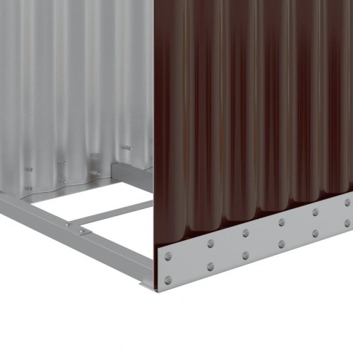 Brændestativ 40 × 45 × 170 cm - galvaniseret stål, brun