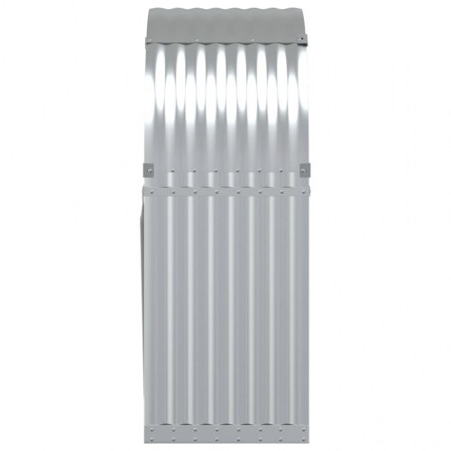 Brændestativ 80×45×120 cm - galvaniseret stål, sølvfarvet