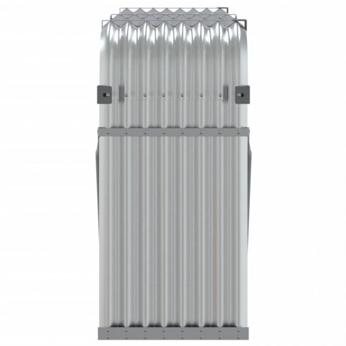 Brændestativ 180 × 45 × 100 cm - galvaniseret stål, sølv