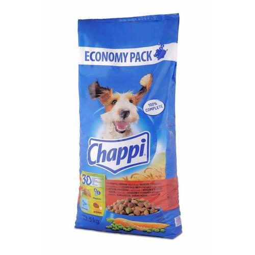 Foder Chappi 4480 Voksen Oksekød Vegetabilsk Fugle 13,5 kg