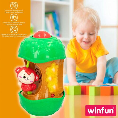 Interaktivt legetøj til babyer Winfun Abe 11,5 x 20,5 x 11,5 cm (6 enheder)