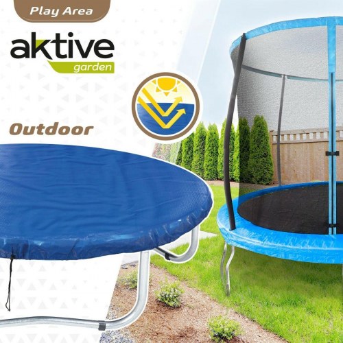 Aktive beskyttende presenning til trampolin Ø 244 cm - blå (6 stk.)