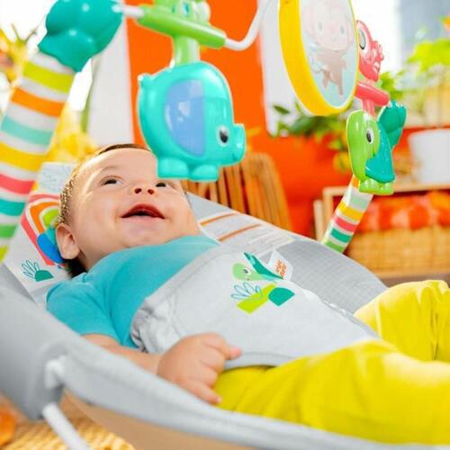 Bright Starts babyhængekøje med vibration - multifarvet