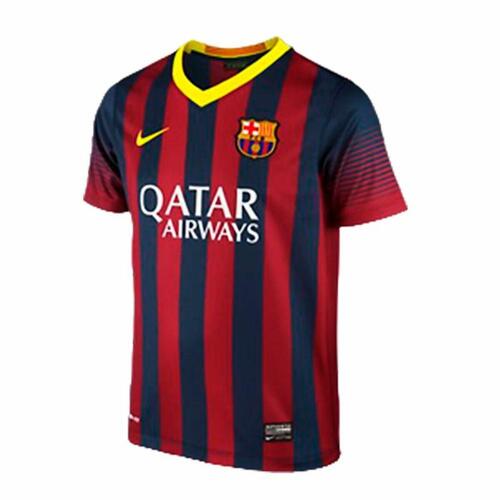 Kortærmet fodboldtrøje til børn Qatar Nike FC. Barcelona 2014 XS