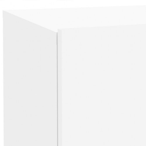 Sengebord med LED-lys - hvid, 70 x 36 x 40,5 cm