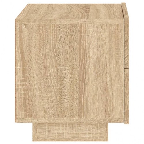 Sengebord med LED-lys - sonoma-eg
