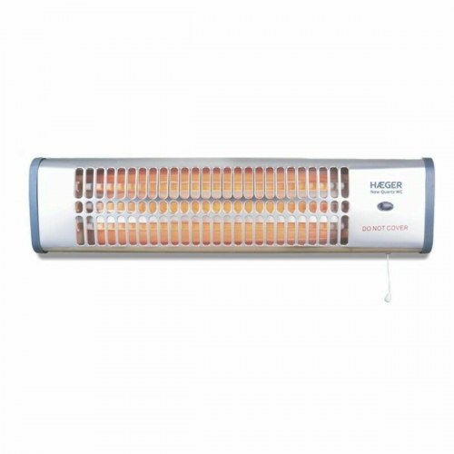 Haeger Quartz elradiator BH-120.003A, sølv, 1.200 W