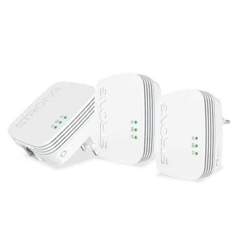 Powerline adapter sæt STRONG PL600TRIMINI - 600 Mbps, 3 stk.