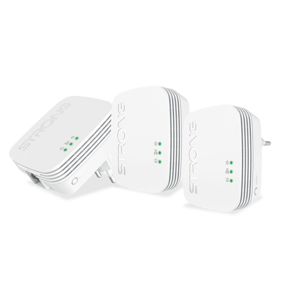 Powerline adapter sæt STRONG PL600TRIMINI - 600 Mbps, 3 stk.