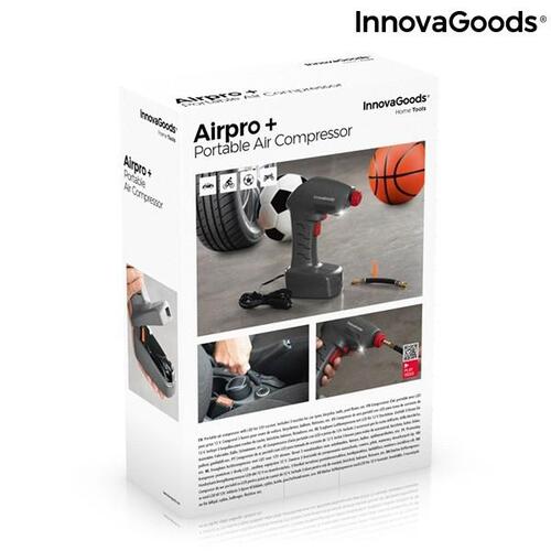 Bærbar luftkompressor med LED Airpro+ InnovaGoods