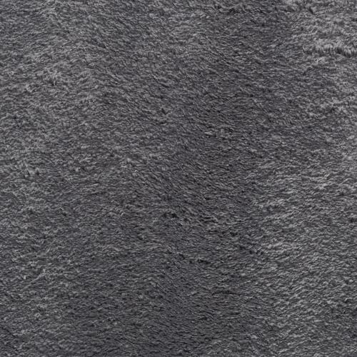 Gulvtæppe Ø 160 cm cm korte luv og vaskbart antracitgrå