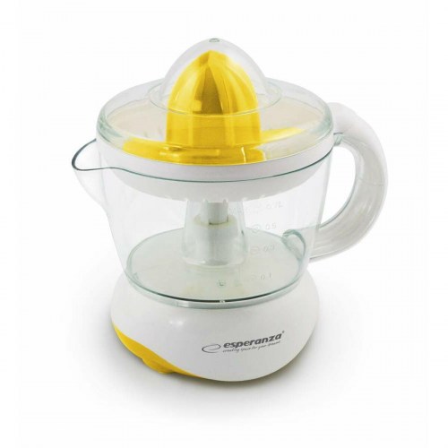 Esperanza EKJ001Y elektrisk citruspresser - gul/hvid, 25 W, 700 ml