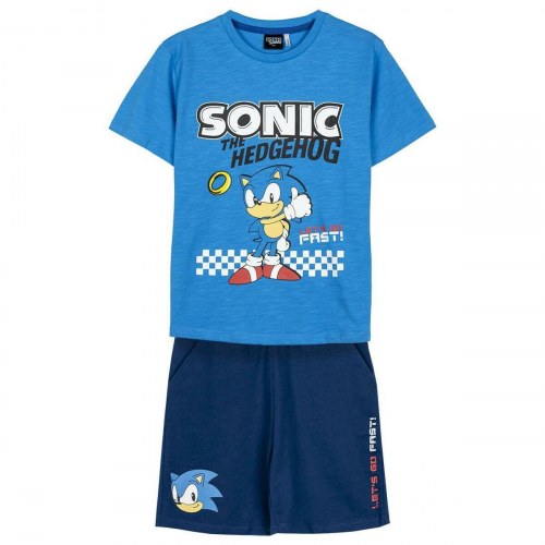 Sæt med tøj Sonic Blå 8 år