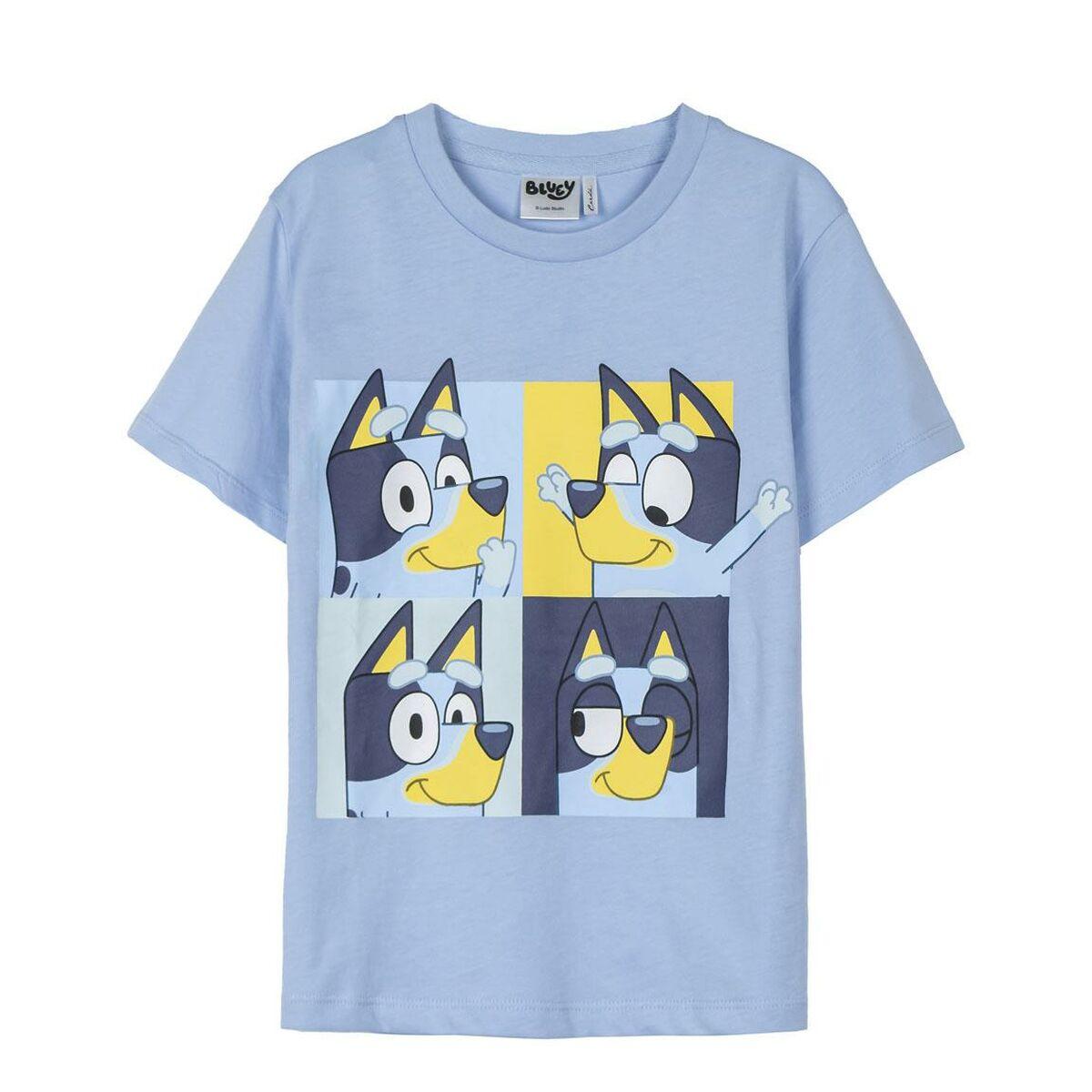 Børne Kortærmet T-shirt Bluey Lyseblå 4 år