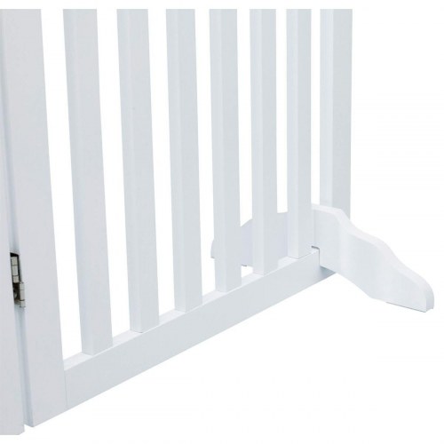 Trixie hundegitter med dør - hvid, 60-160 × 81 cm