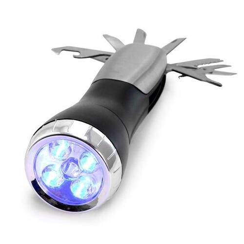 Multifunktionel lommelygte LED 143687 Sort/Grå