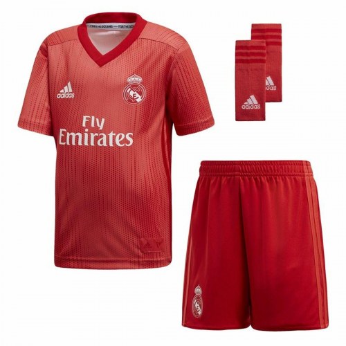 Adidas Real Madrid børnesæt 2018/2019 - rød (1-2 år)