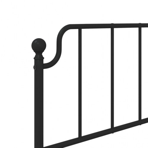 Sengegavl i metal 100 cm sort