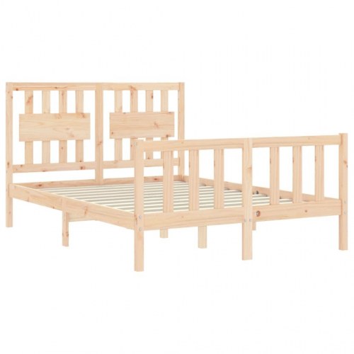 Sengeramme uden madras 140x200 cm massivt fyrretræ