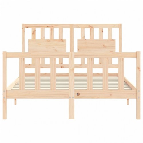 Sengeramme uden madras 140x200 cm massivt fyrretræ
