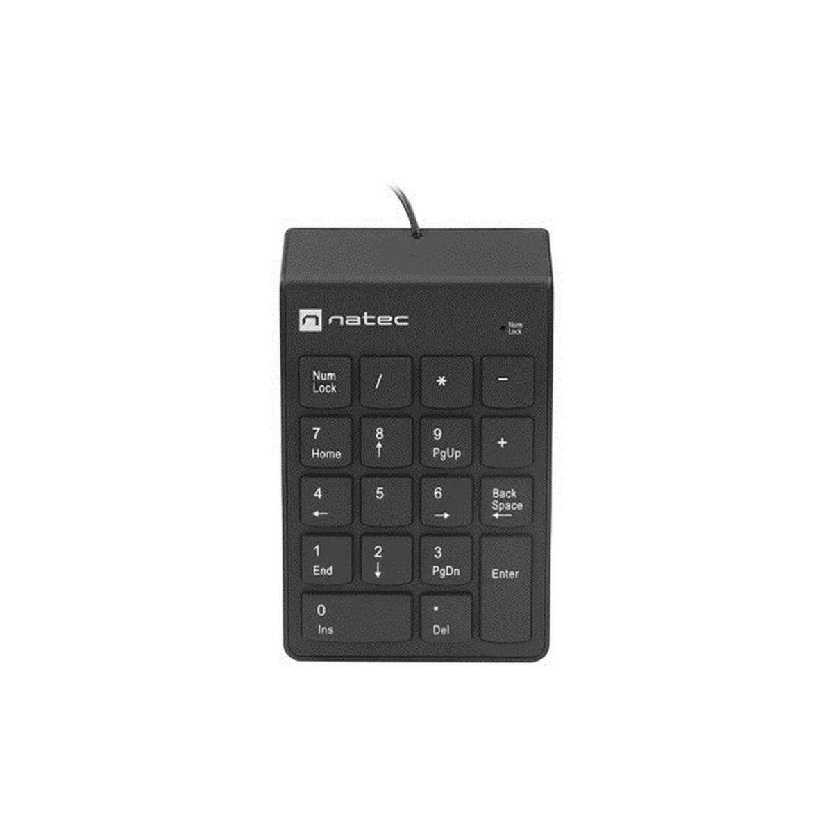 Natec NKL-2022 numerisk tastatur - Sort, USB