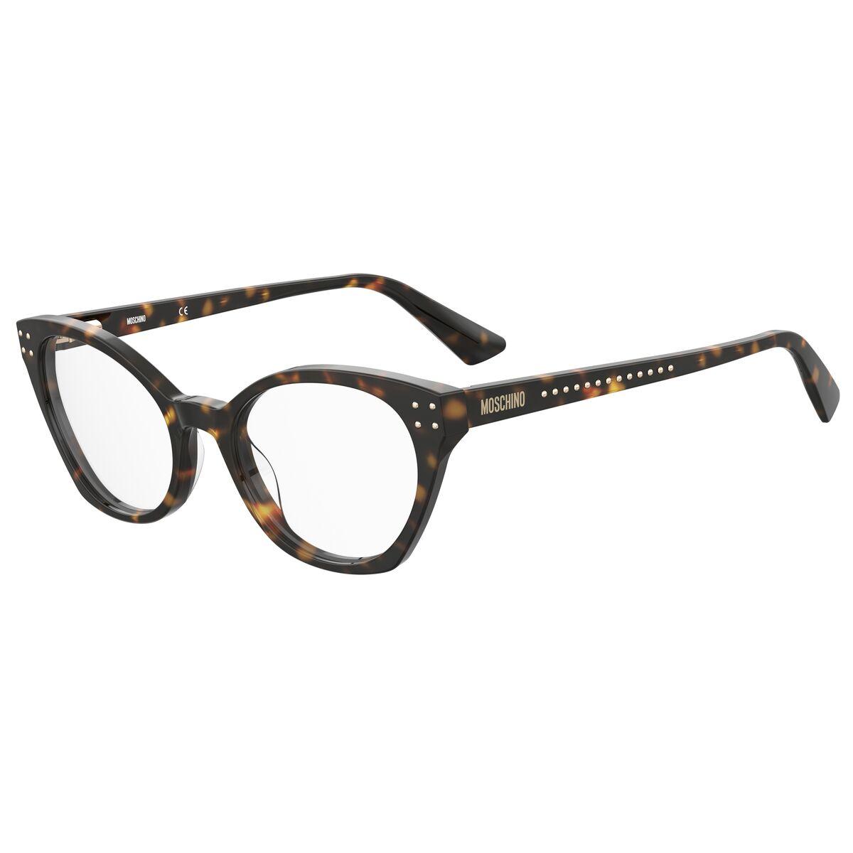 Moschino MOS582-086 brillestel - brun acetat, Ø 51 mm