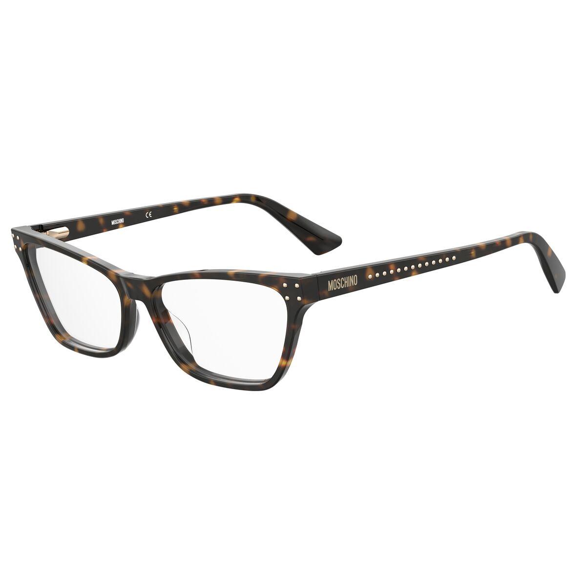 Moschino MOS581-086 brillestel - brun acetat, Ø 55 mm