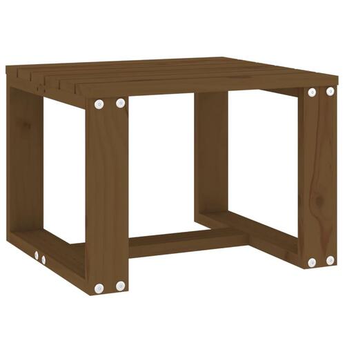 Havebord 40x38x28,5 cm massivt fyrretræ gyldenbrun