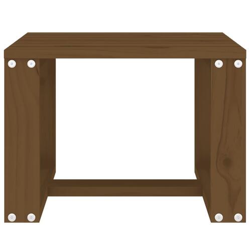 Havebord 40x38x28,5 cm massivt fyrretræ gyldenbrun