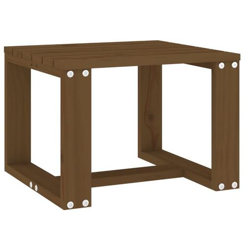 Havebord 40x38x28,5 cm massivt fyrretræ gyldenbrun