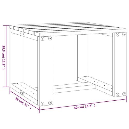 Havebord 40x38x28,5 cm massivt fyrretræ