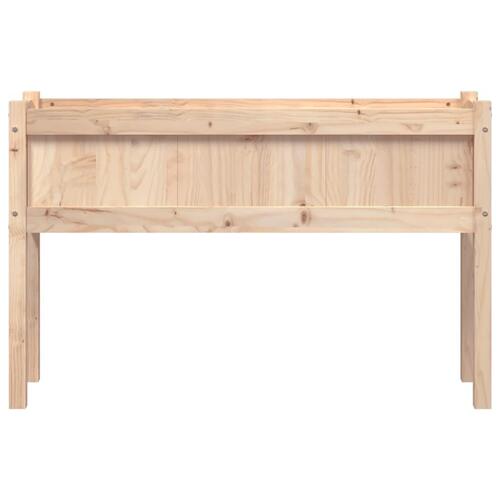 Plantekasse med ben 110x31x70 cm massivt fyrretræ