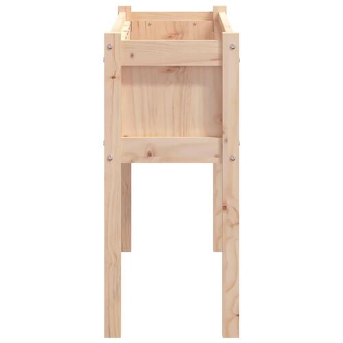 Plantekasse med ben 110x31x70 cm massivt fyrretræ