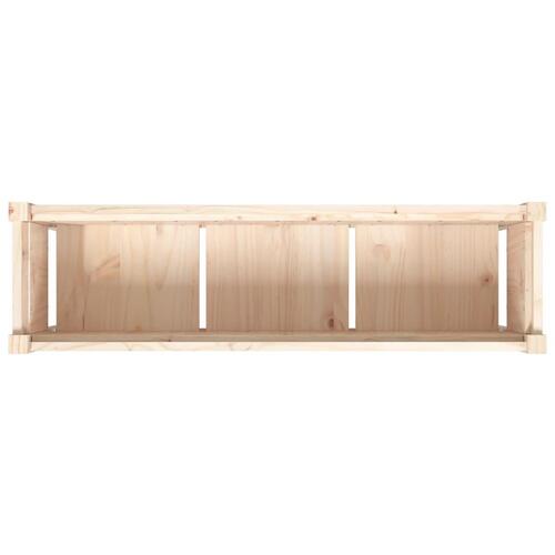 Plantekasse med ben 110x31x70 cm massivt fyrretræ