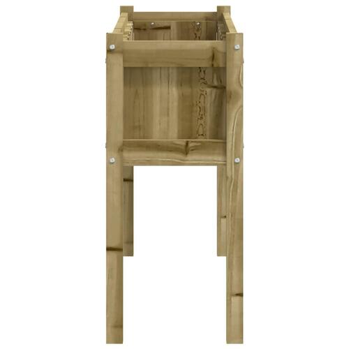 Plantekasse med ben 110x31x70 cm imprægneret fyrretræ