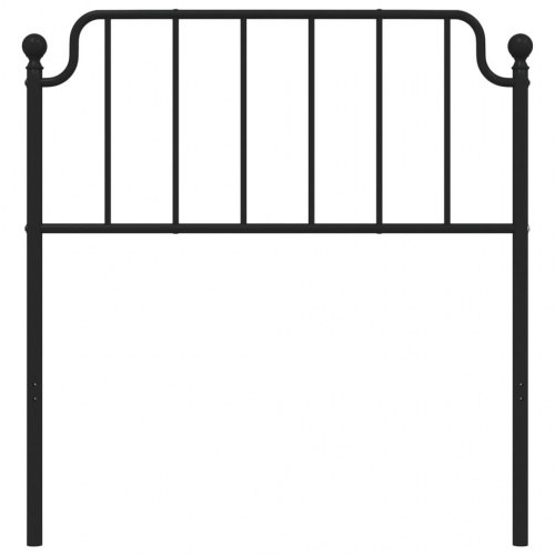 Sengegavl 90 cm metal sort
