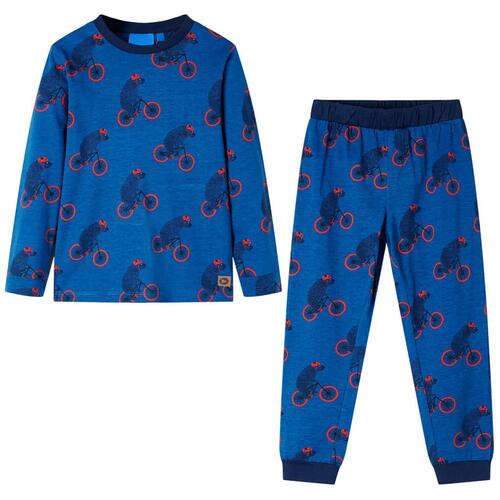 Pyjamas til børn str. 140 petroleumsblå