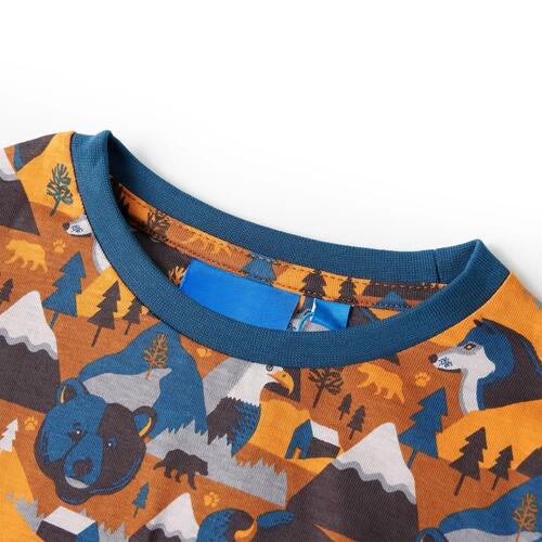 Pyjamas til børn str. 140 cognacfarvet