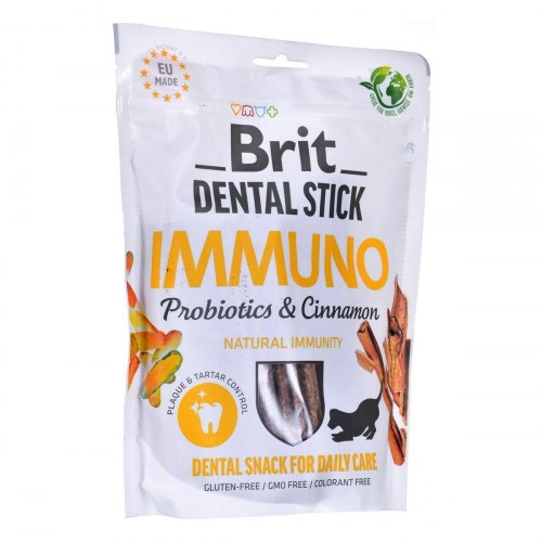 Brit Dental Stick Immuno - hundesnack, voksen, 251 g