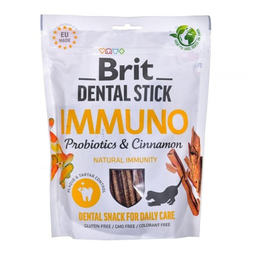 Brit Dental Stick Immuno - hundesnack, voksen, 251 g