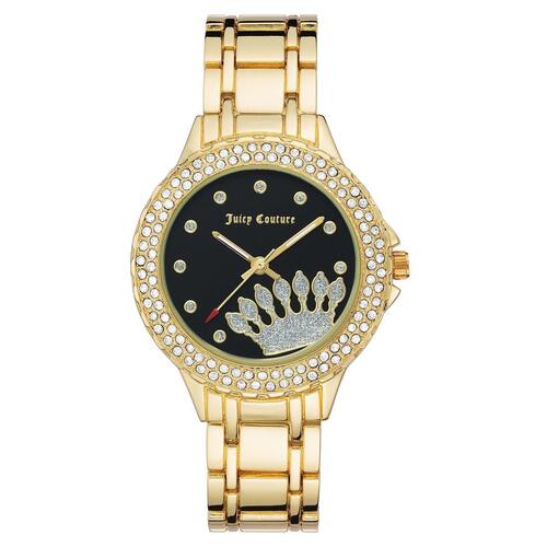 Juicy Couture dameur JC1282BKGB - armbåndsur Ø 36 mm, guldfarvet