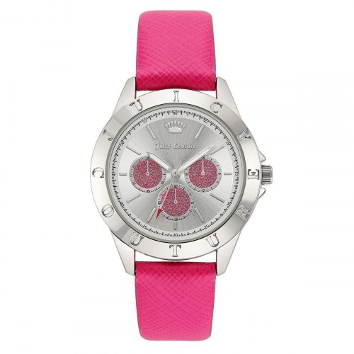 Juicy Couture dameur JC1295SVHP - pink rem, Ø 38 mm