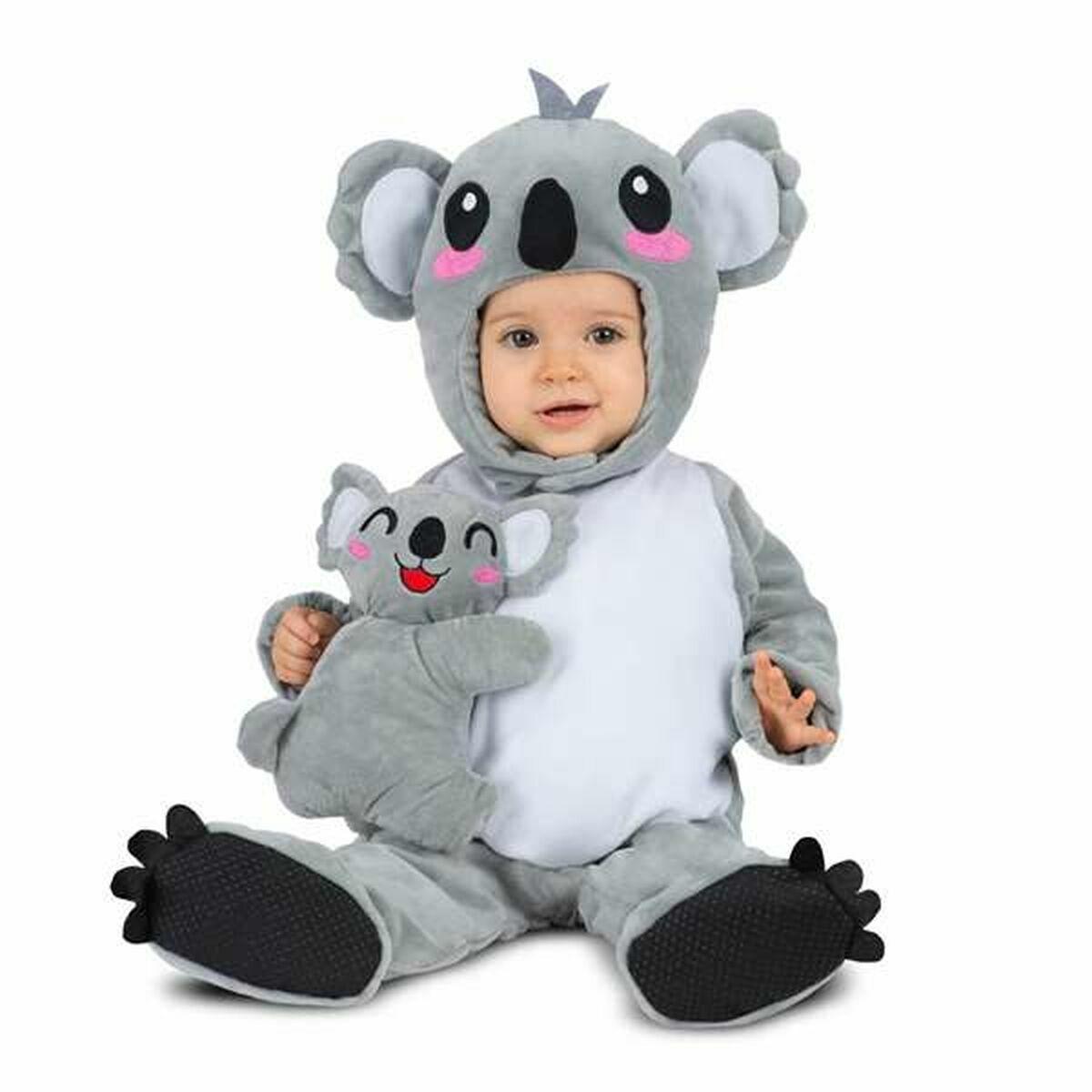 Koala kostume til baby, grå - 4 dele (7-12 mdr)