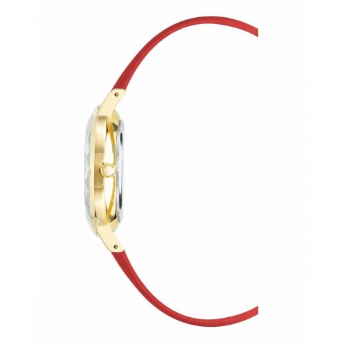Juicy Couture dameur JC1326GPRD - rød skive og rem, Ø 34 mm