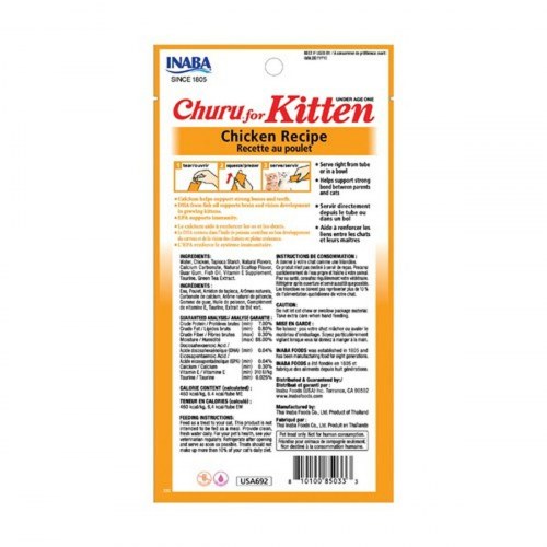 Inaba Churu til killinger - Kylling, 4 x 14 g