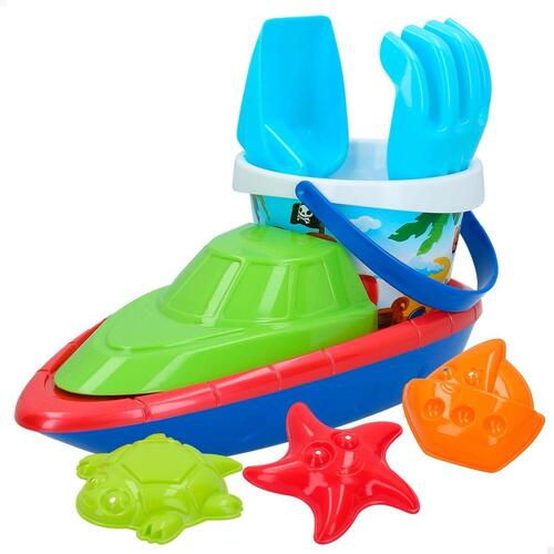 Sæt med legetøj til stranden Colorbaby 8 Dele Skib polypropylen (24 enheder)
